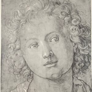 Albrecht Durer, Head of a Boy, Drawing, Print, Bookplate, Art, ~ 240623-WH 595